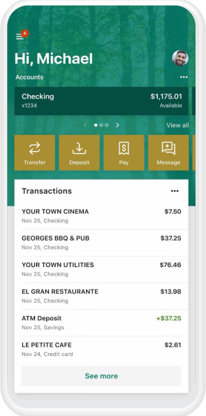 screenshot of app