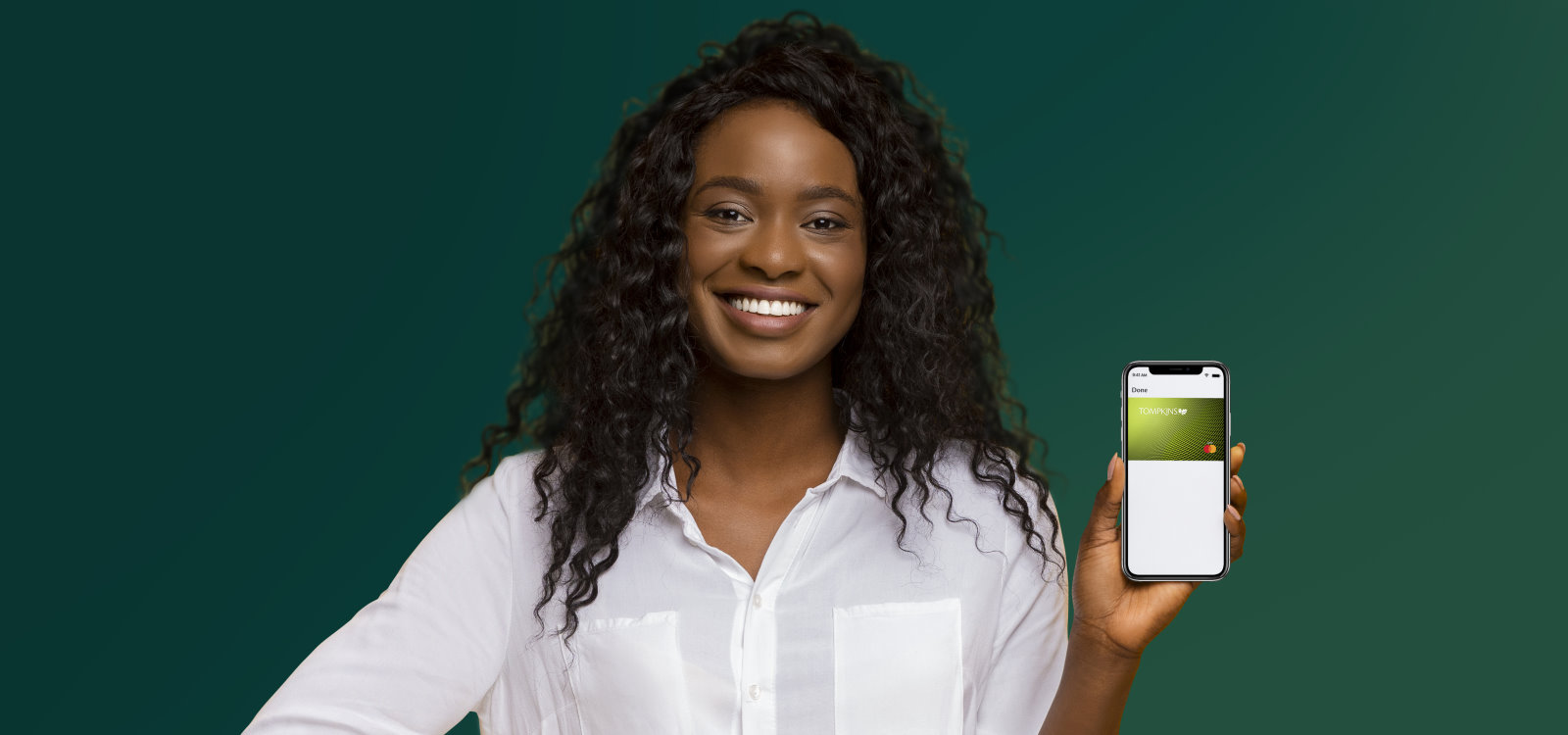 tompkins digital wallet on phone